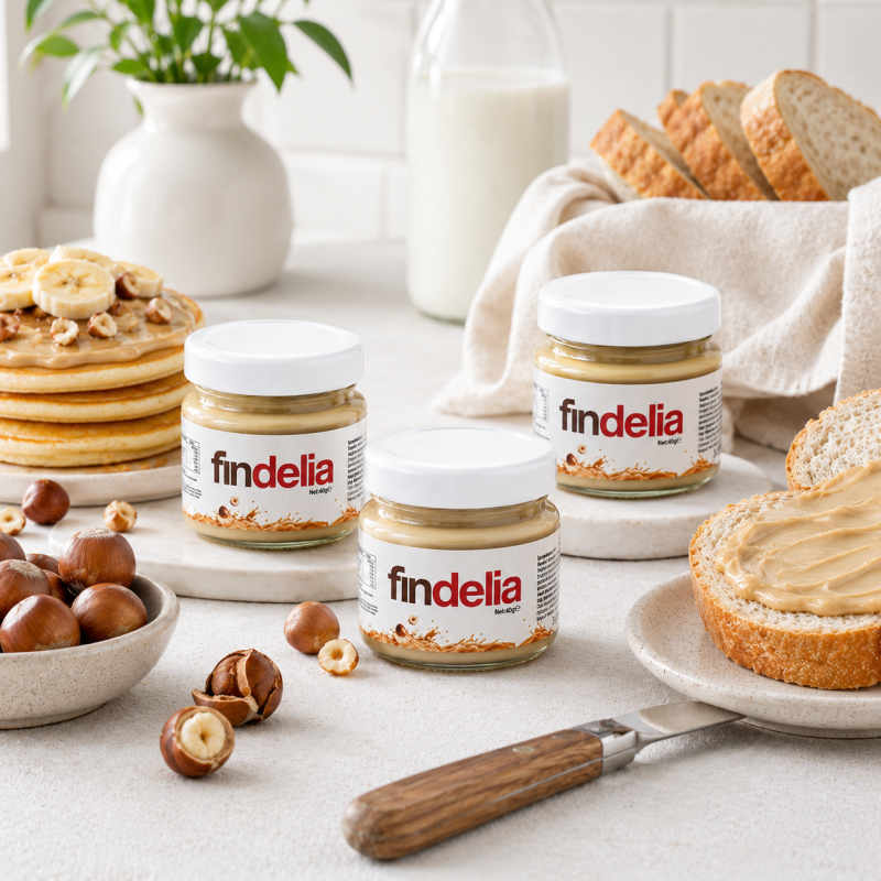 Fındelia Sütlü Fındık Kreması %45 Fındık – 40 g